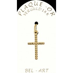 Cross Plated Gold  20 X 13 mm