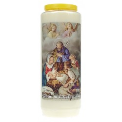 9 days candle / white /...