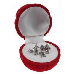 Ecrin rouge / Rose + Crêche