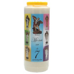 9 days candle / white / 7...