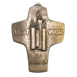 Croix Murale Bronze   10 Cm...