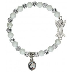 Armband-tientje Engel glas...
