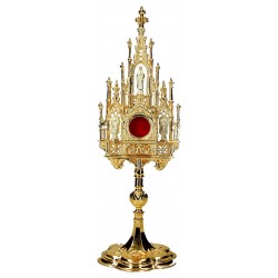 Reliquaire gothique doré  H...