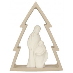 Nativité en résine blanche...