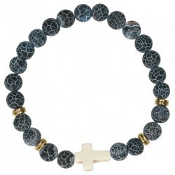 Armband op elastiek Agata 8mm
