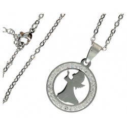 Collier en acier inoxydable...