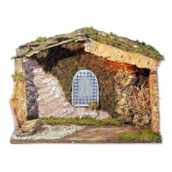 Lege Kerststal  met licht...