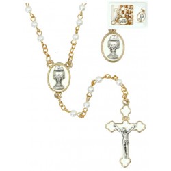 Rozenkrans Wit + medaille /...