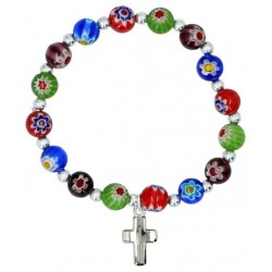 Armband op elastiek Kralen...