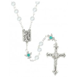 Rozenkrans wit pater duif