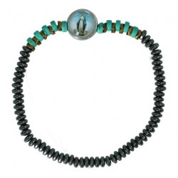 Armband op elastiek Houten...