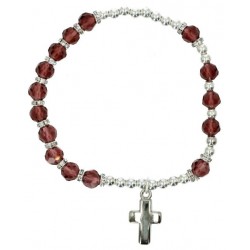 Armband op elastiek Ametist...