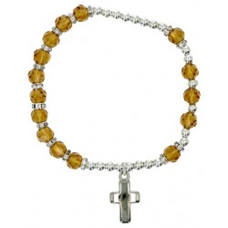 Armband op elastiek Topaas...