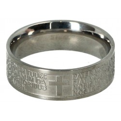 Ring “Onze Vader” in staal