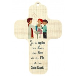 Houten wandkruis met...