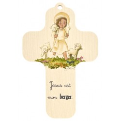 Printed wooden wall cross,...