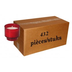 Box 432 Votive candles RED